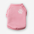 Pink Arctic sweatshirt by The Wild Paw featuring smooth cotton fabric, designed for pets to stay cozy and stylish.