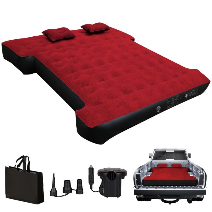 5.5-6.5ft Full Size Truck Bed Air Mattress Red - OVERLANDERS Outfitter
