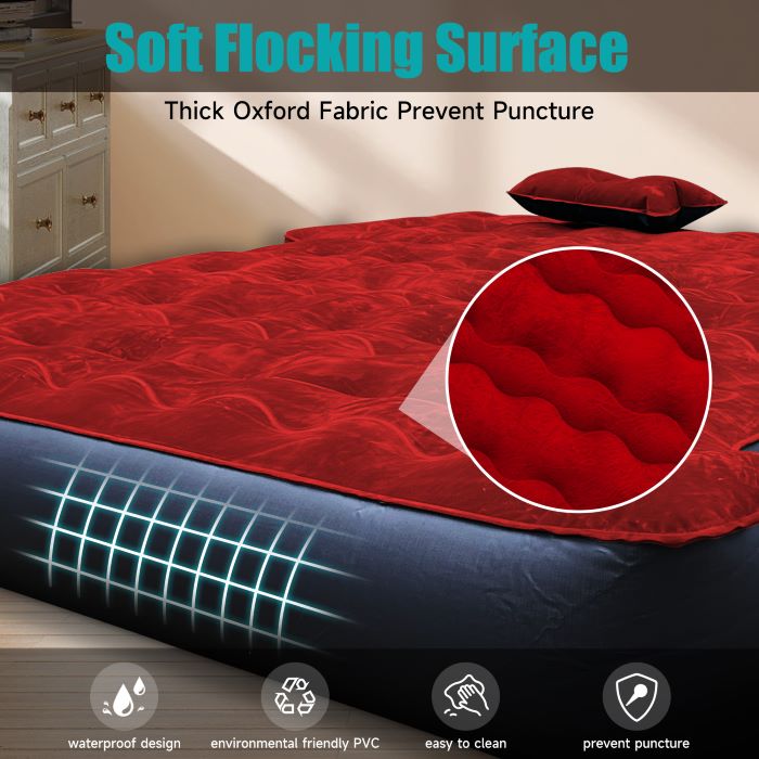 5.5-6.5ft Full Size Truck Bed Air Mattress Red - OVERLANDERS Outfitter