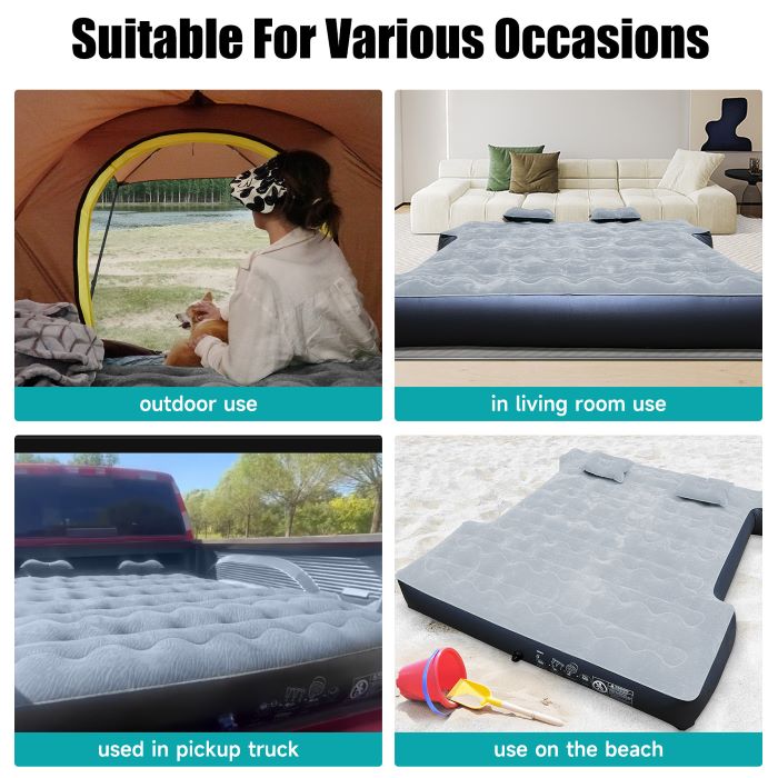 5.5-6.5ft Full Size Truck Bed Air Mattress Red - OVERLANDERS Outfitter