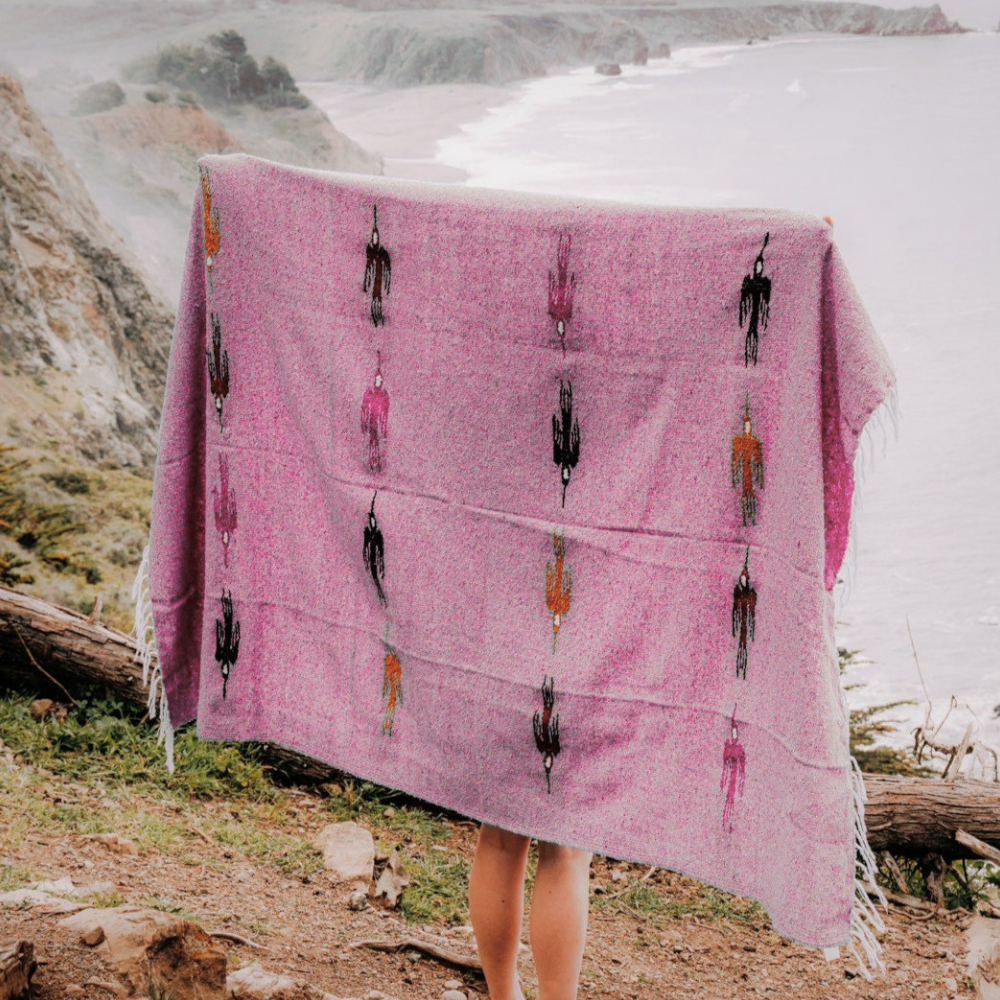 Pink Baja Thunderbird Blanket - OVERLANDERS Outfitter