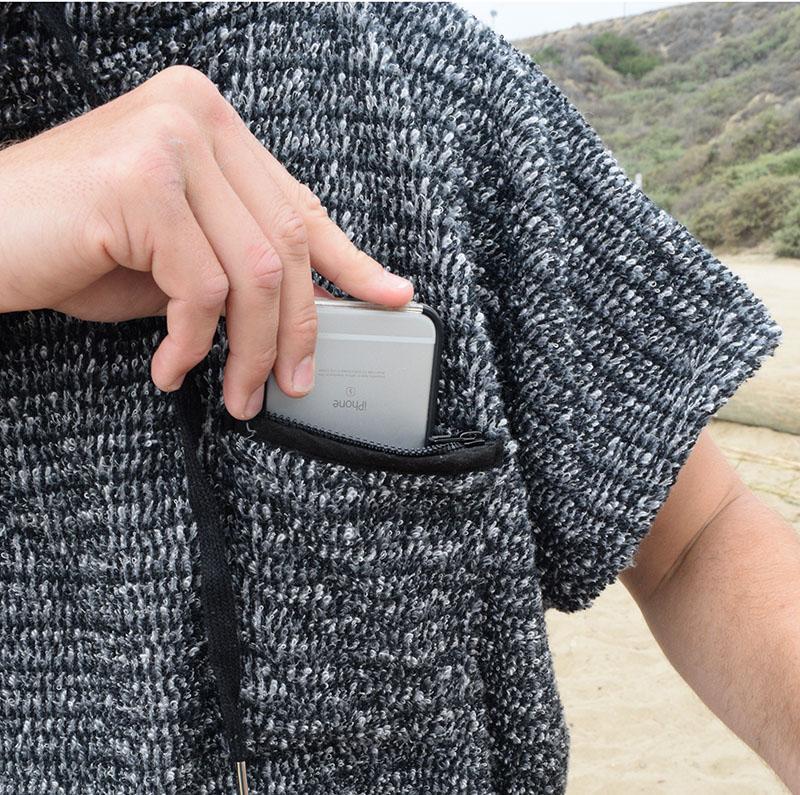 Surf Changing Poncho - Charcoal Black - OVERLANDERS Outfitter