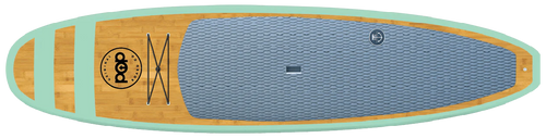 Backcountry Sportsman 11-foot Huckleberry popboard with vibrant design, suitable for outdoor activities and water sports.