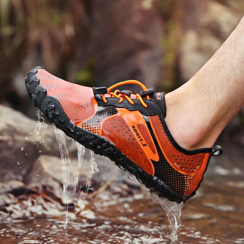 Stevvex men's barefoot outdoor water shoes with non-slip soles, lightweight design, and quick-drying material for water activities.