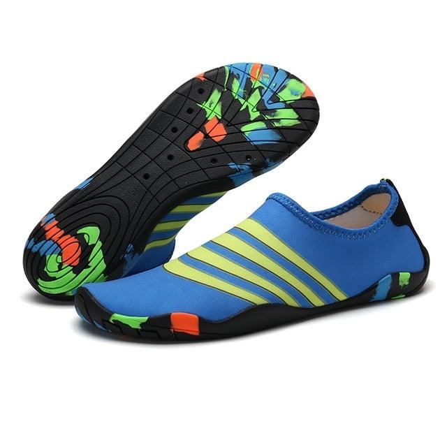 Stevvex men's barefoot outdoor water shoes with non-slip soles, lightweight design, and quick-dry material for water activities.