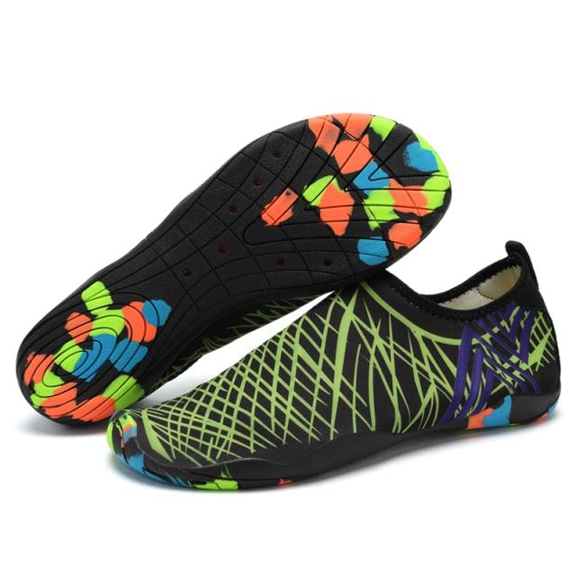 Stevvex men's barefoot outdoor water shoes with non-slip soles, lightweight and perfect for swimming or beach activities.