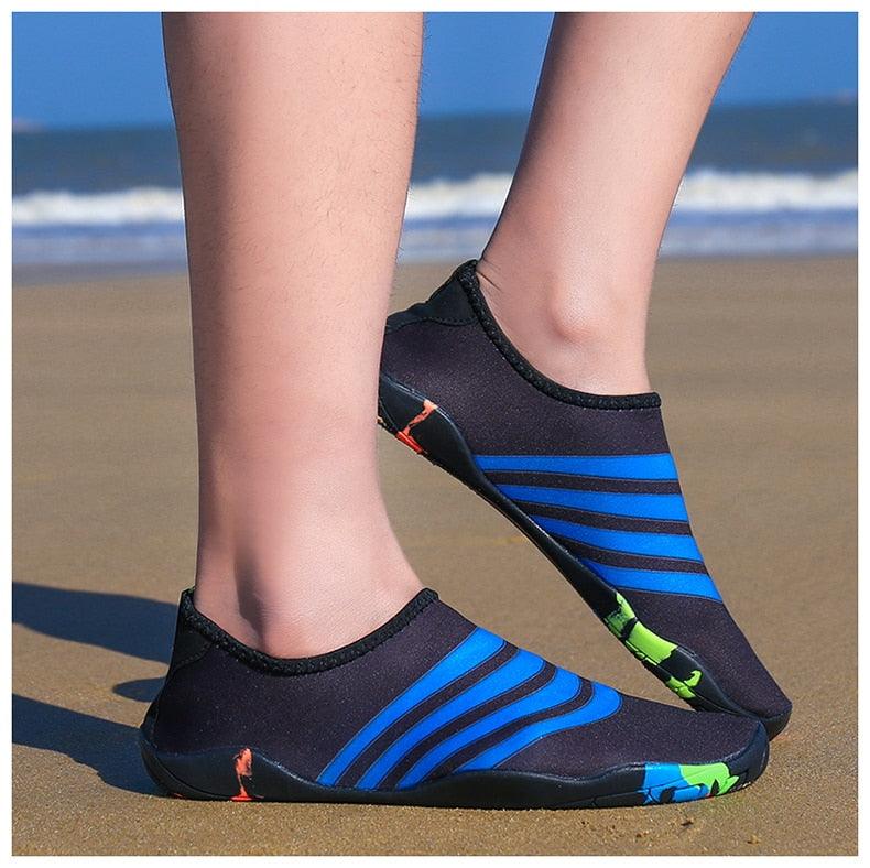 Stevvex men's barefoot outdoor water shoes with non-slip soles, lightweight design, and quick-drying material for active water activities.