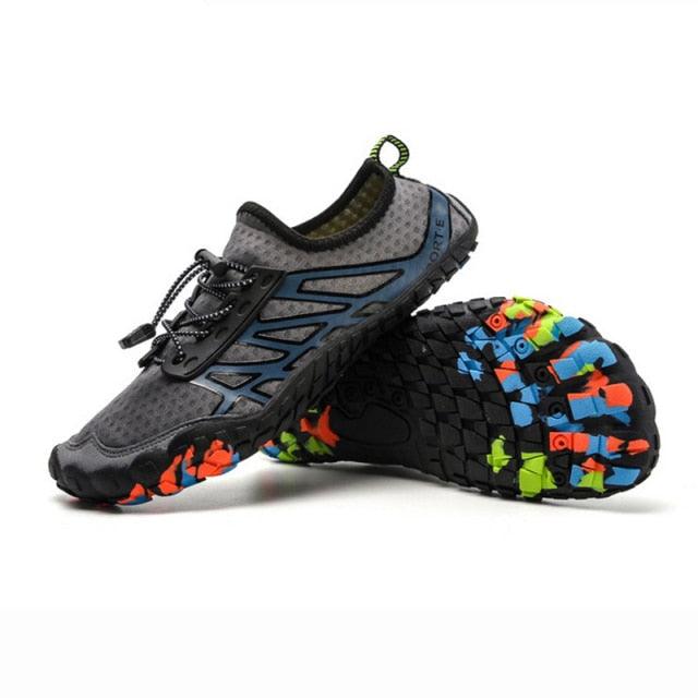 Stevvex unisex water shoes with barefoot design, ideal for swimming and outdoor water activities, shown with flexible, quick-drying material
