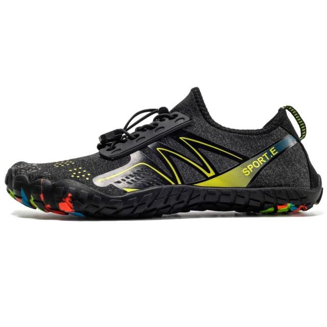 Stevvex unisex water shoes for swimming and outdoor activities, featuring a barefoot-style design and durable rubber soles.