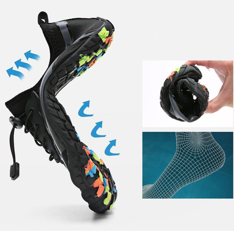 Stevvex unisex Upstream swimming water shoes, barefoot outdoor sandals with breathable, quick-drying material for water activities.