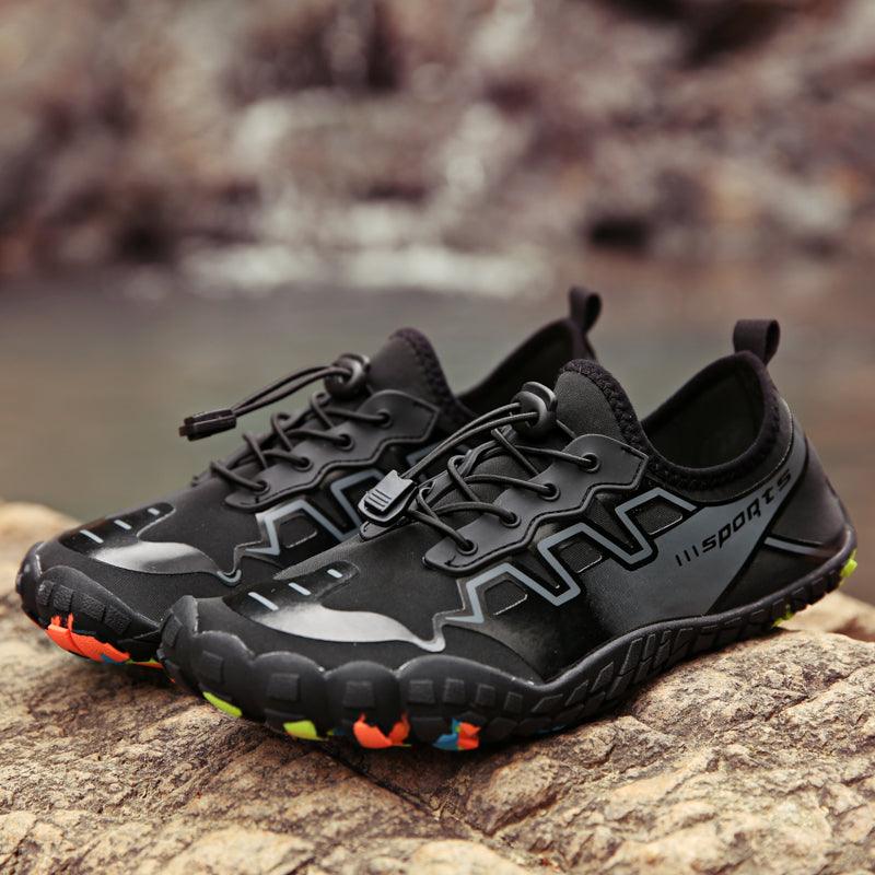 Stevvex unisex water shoes for swimming and outdoor barefoot activities, featuring a lightweight, flexible design for water durability.