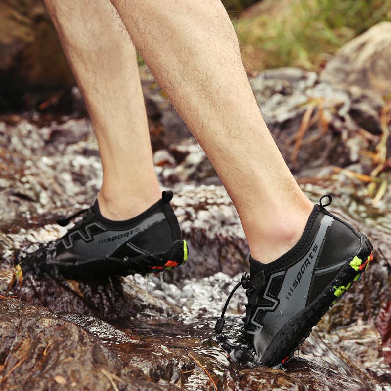 Unisex Stevvex Upstream Water Shoes for swimming and outdoor barefoot activities, featuring a flexible, quick-dry design.