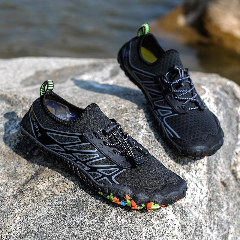 Stevvex Unisex Upstream Water Shoes for swimming and outdoor water activities, featuring lightweight barefoot sandal design.