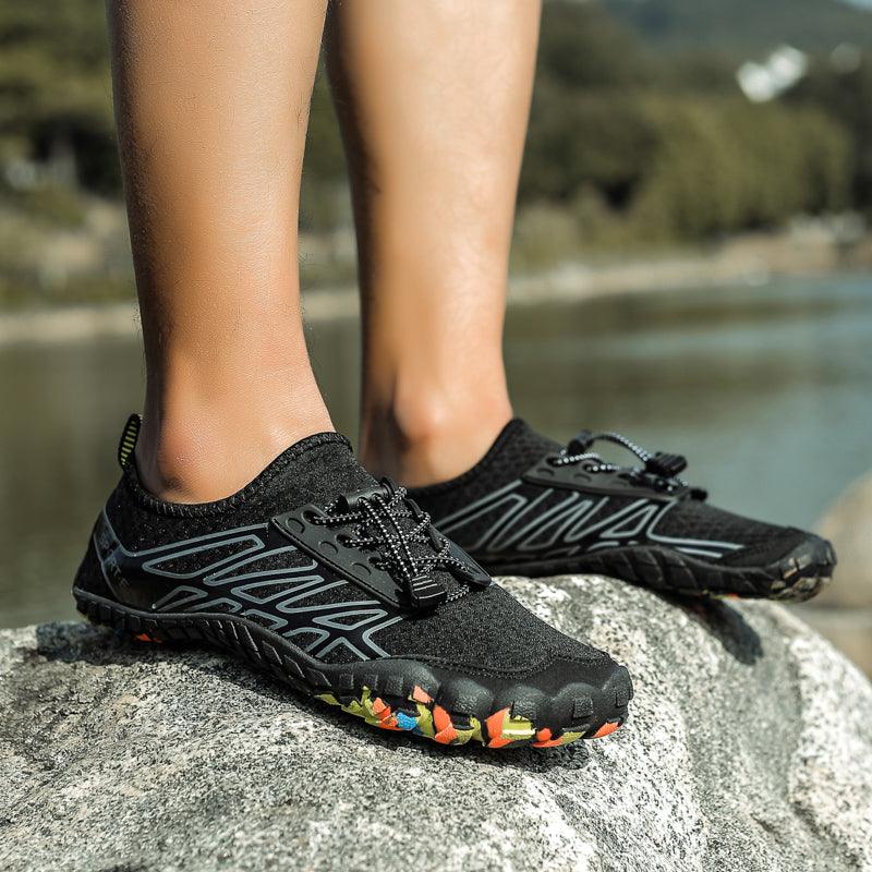 Stevvex unisex upstream water shoes, barefoot outdoor sandals designed for swimming and water activities.