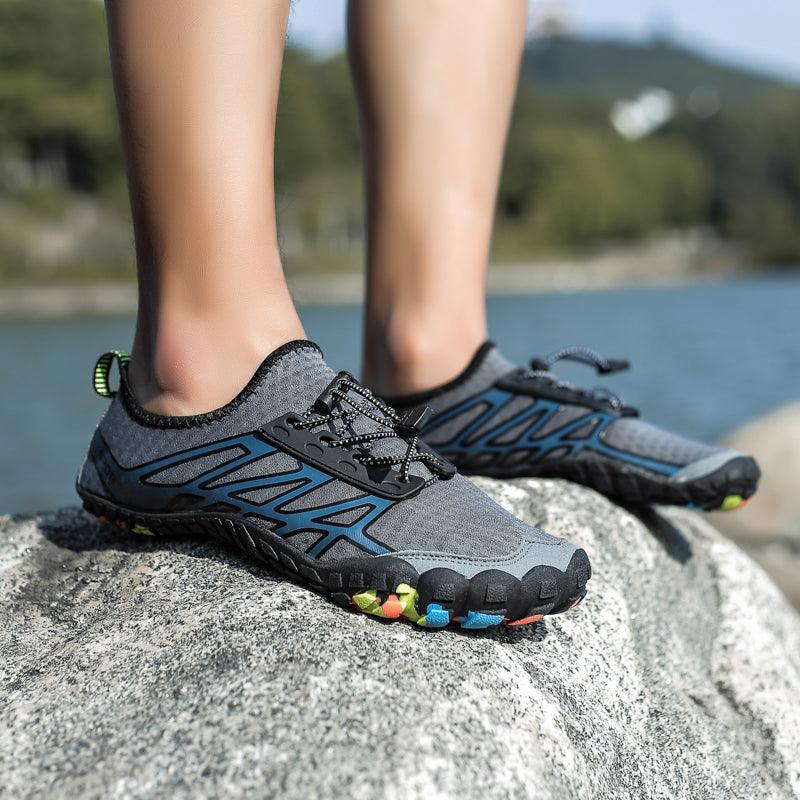 Stevvex unisex Upstream swimming water shoes, barefoot outdoor sandals, designed for water activities and beach use.