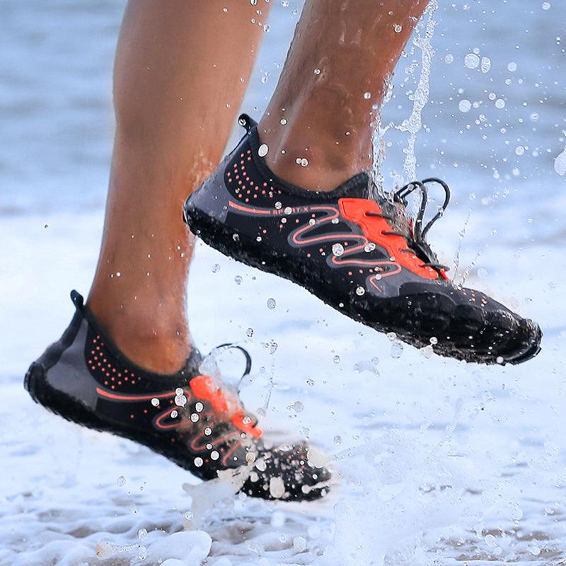 Unisex Stevvex Upstream water shoes for swimming and outdoor activities, featuring lightweight barefoot sandal design for water adventures.