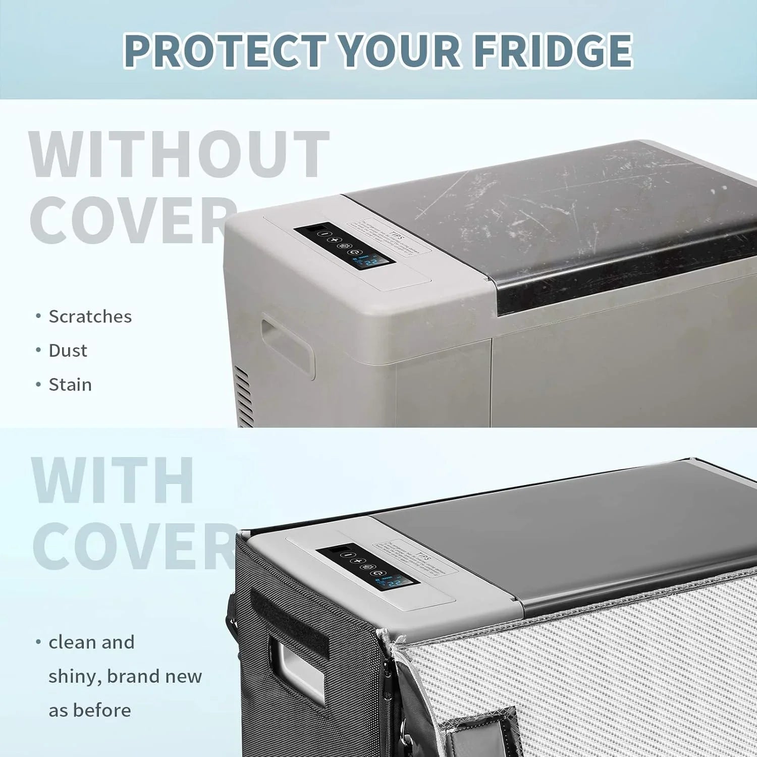 BougeRV 12V 23 Quart Portable Car Refrigerator Cover - We The Collective