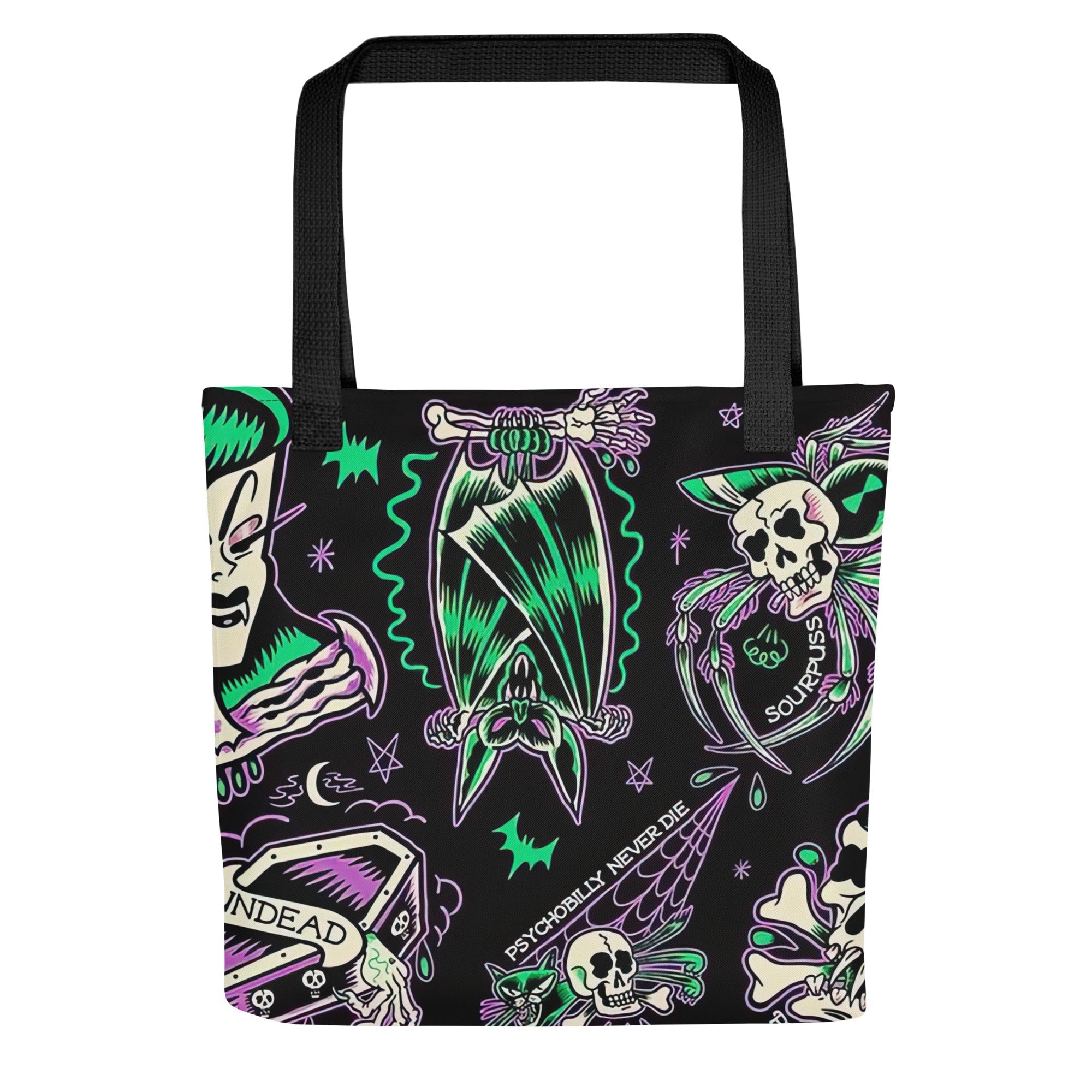 Psychobilly Blast Tote Bag