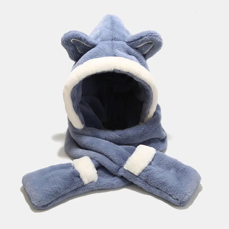 Warm winter hat by Mimarta featuring cozy knit fabric and a stylish pom-pom on top.