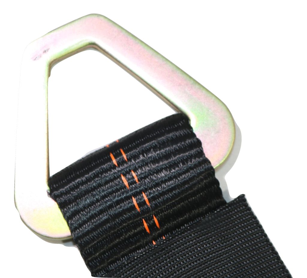 Set of four black 24-inch axle straps for auto car hauler tie downs, ideal for towing and wrecker applications.
