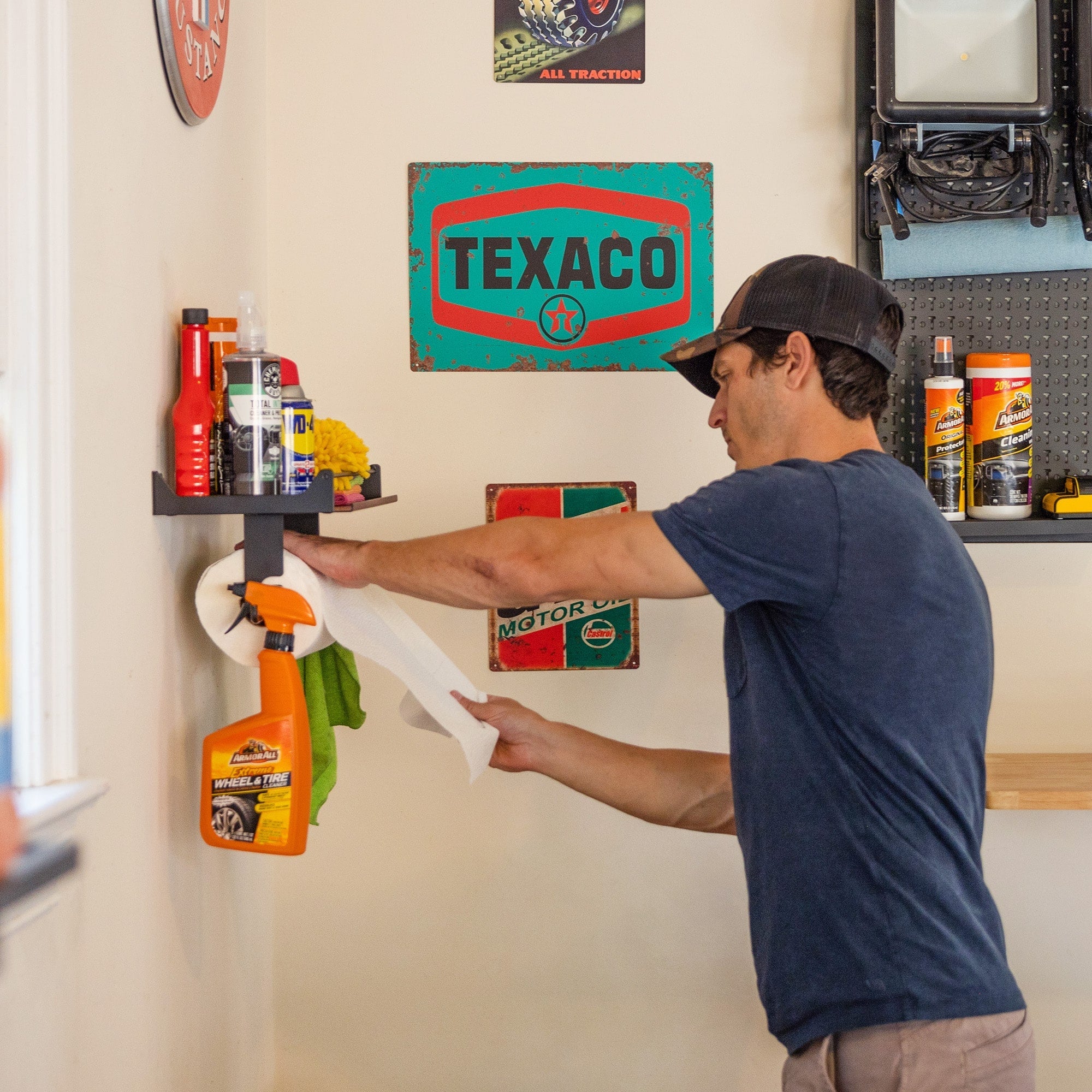 Quick Clean Paper Towel Holder and Wall Shelf - OVERLANDERS Outfitter