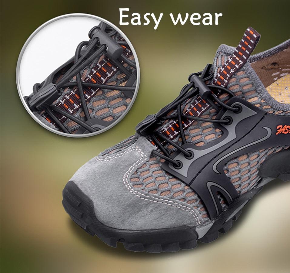 Stevvex men's quick-dry water shoes for beach, surfing, boating, fishing, yoga, and gym with slip-on design and barefoot feel.