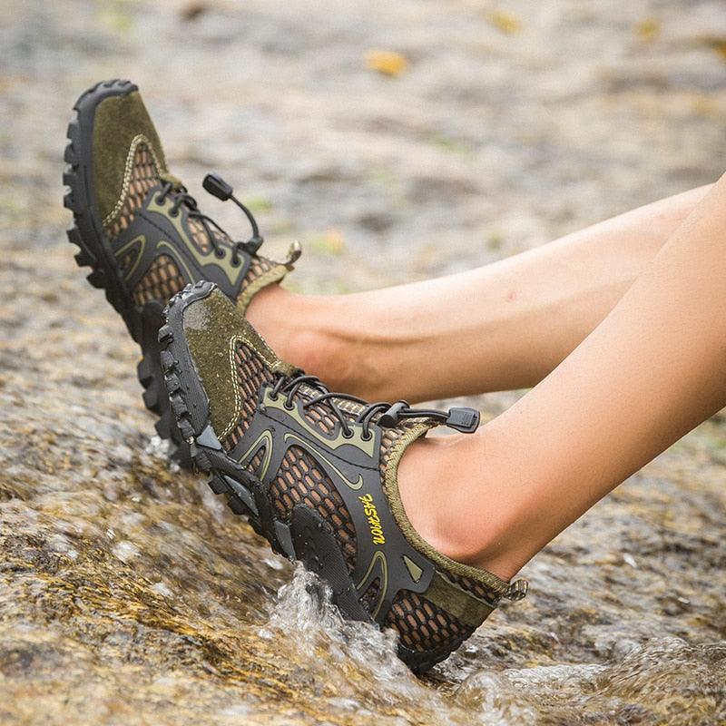 Quick Dry Men Sneakers Slip On Upstream Shoes Water Hiking Beach Surfing Shoes Sandals Barefoot Beach Sneakers Swim Boating Fishing Yoga Gym - OVERLANDERS Outfitter