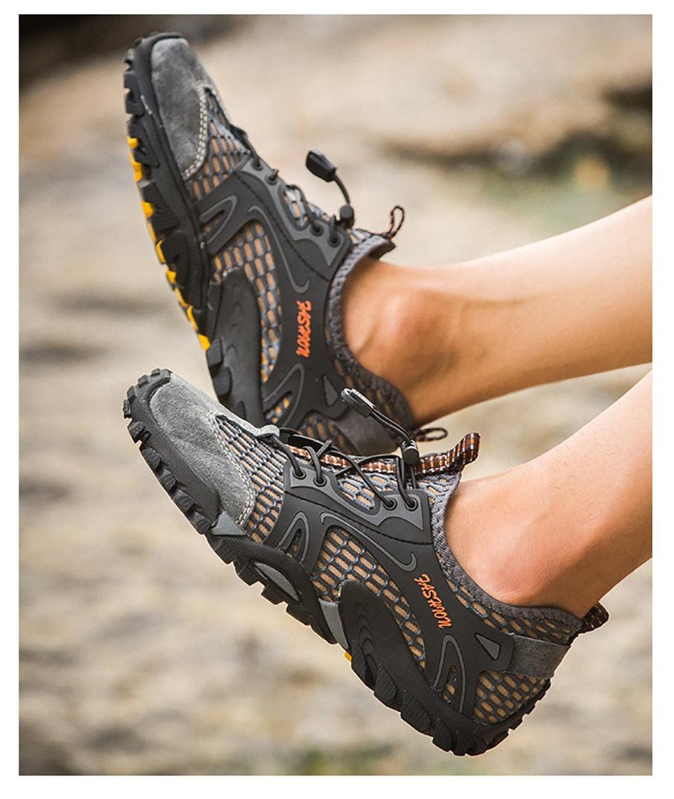 Quick Dry Men Sneakers Slip On Upstream Shoes Water Hiking Beach Surfing Shoes Sandals Barefoot Beach Sneakers Swim Boating Fishing Yoga Gym - OVERLANDERS Outfitter