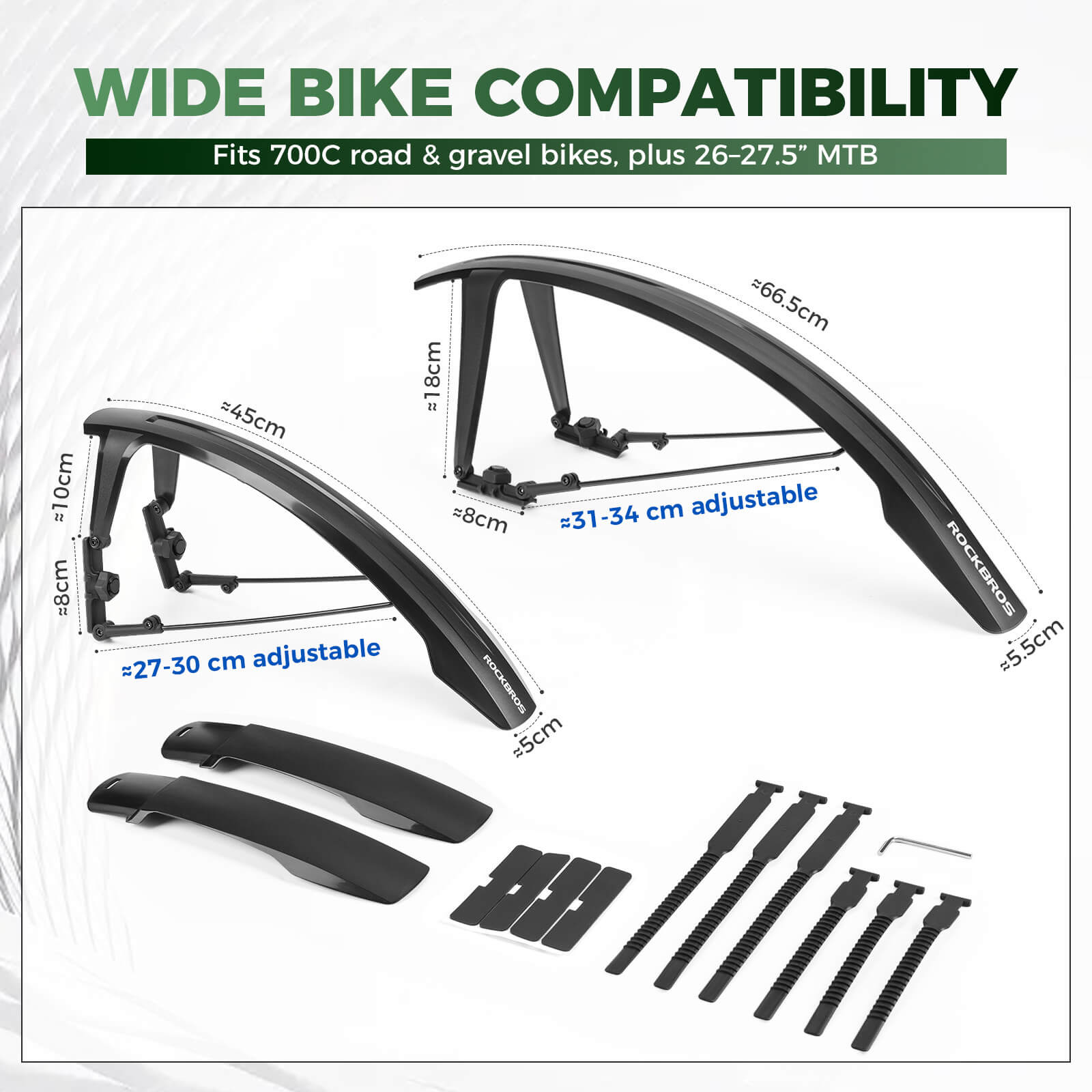 Quick Release Front & Rear Bike Fenders - OVERLANDERS Outfitter