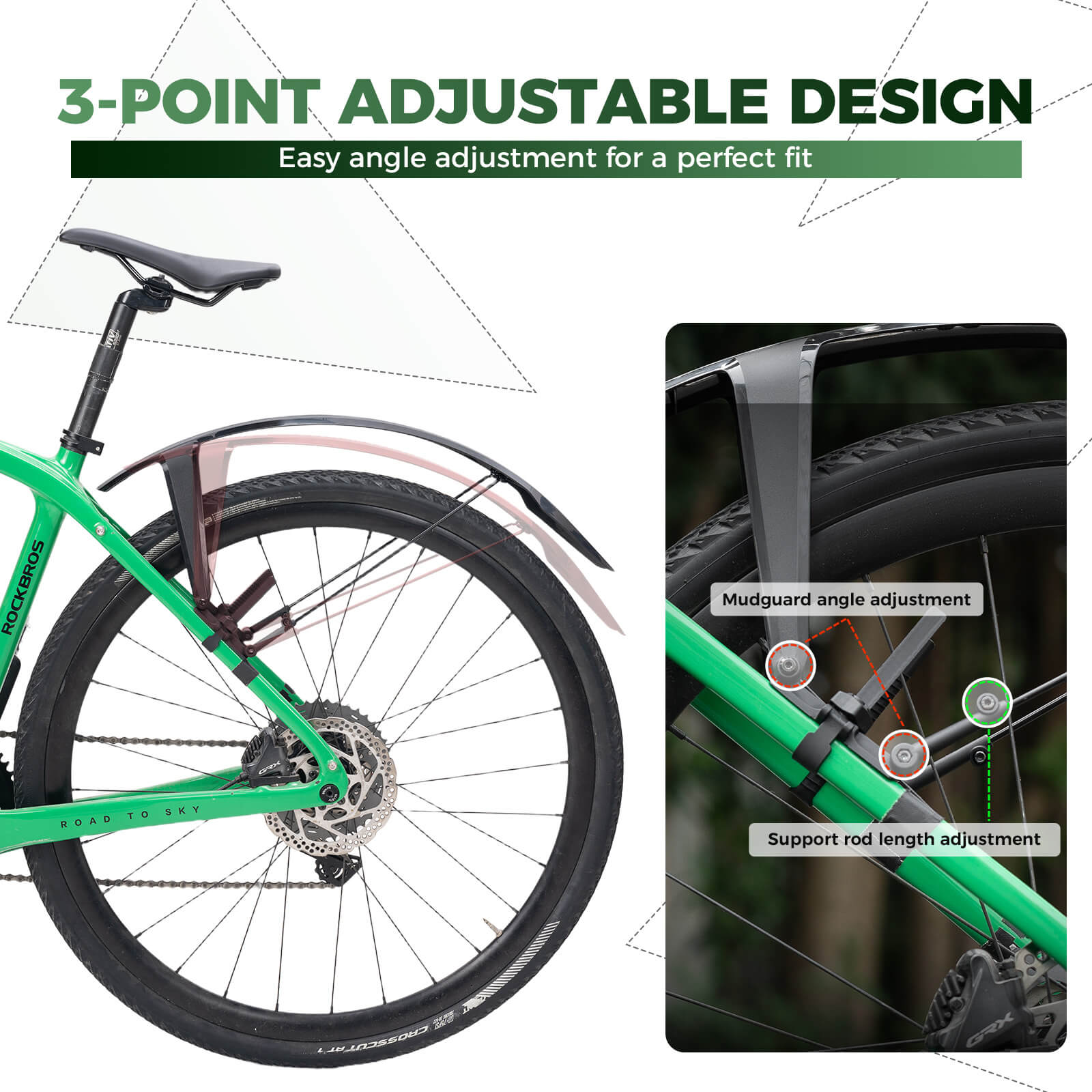 Quick Release Front & Rear Bike Fenders - OVERLANDERS Outfitter