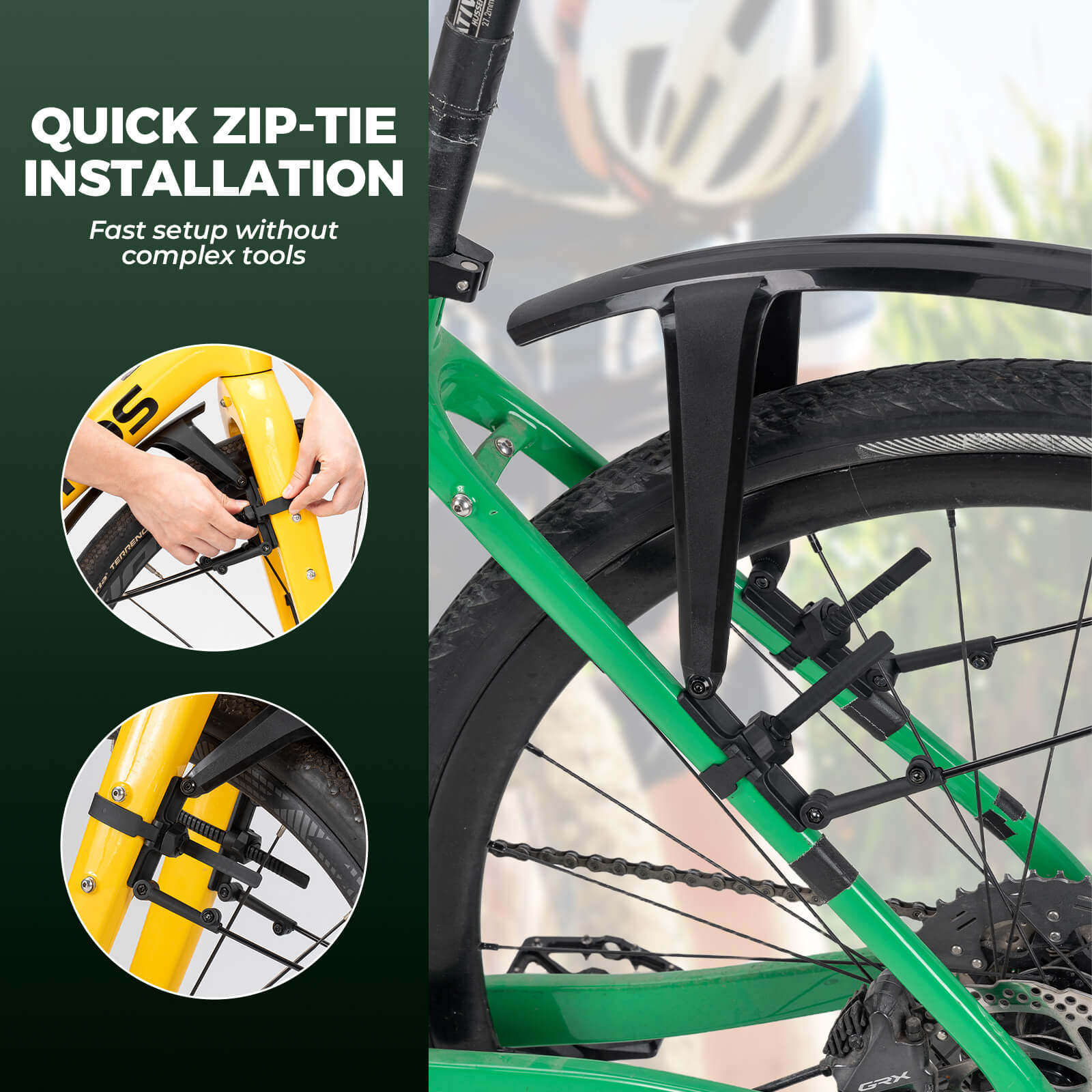 Quick Release Front & Rear Bike Fenders - OVERLANDERS Outfitter