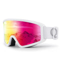 Qunature Global anti-fog cylindrical ski goggles with double-layer lenses and UV400 protection for winter sports.