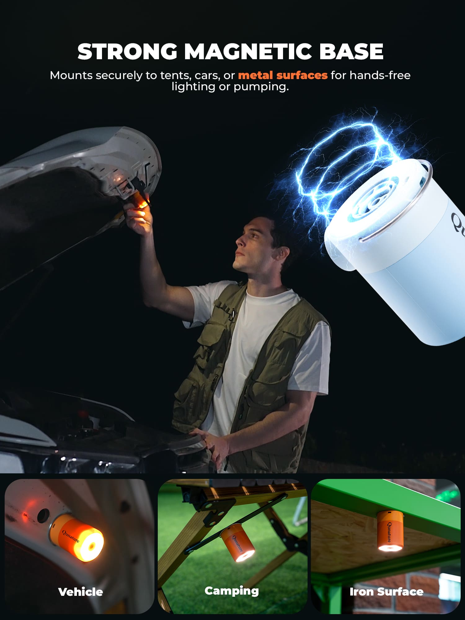 Qunature Mini Electric Air Pump for Camping & Outdoor Gear - OVERLANDERS Outfitter