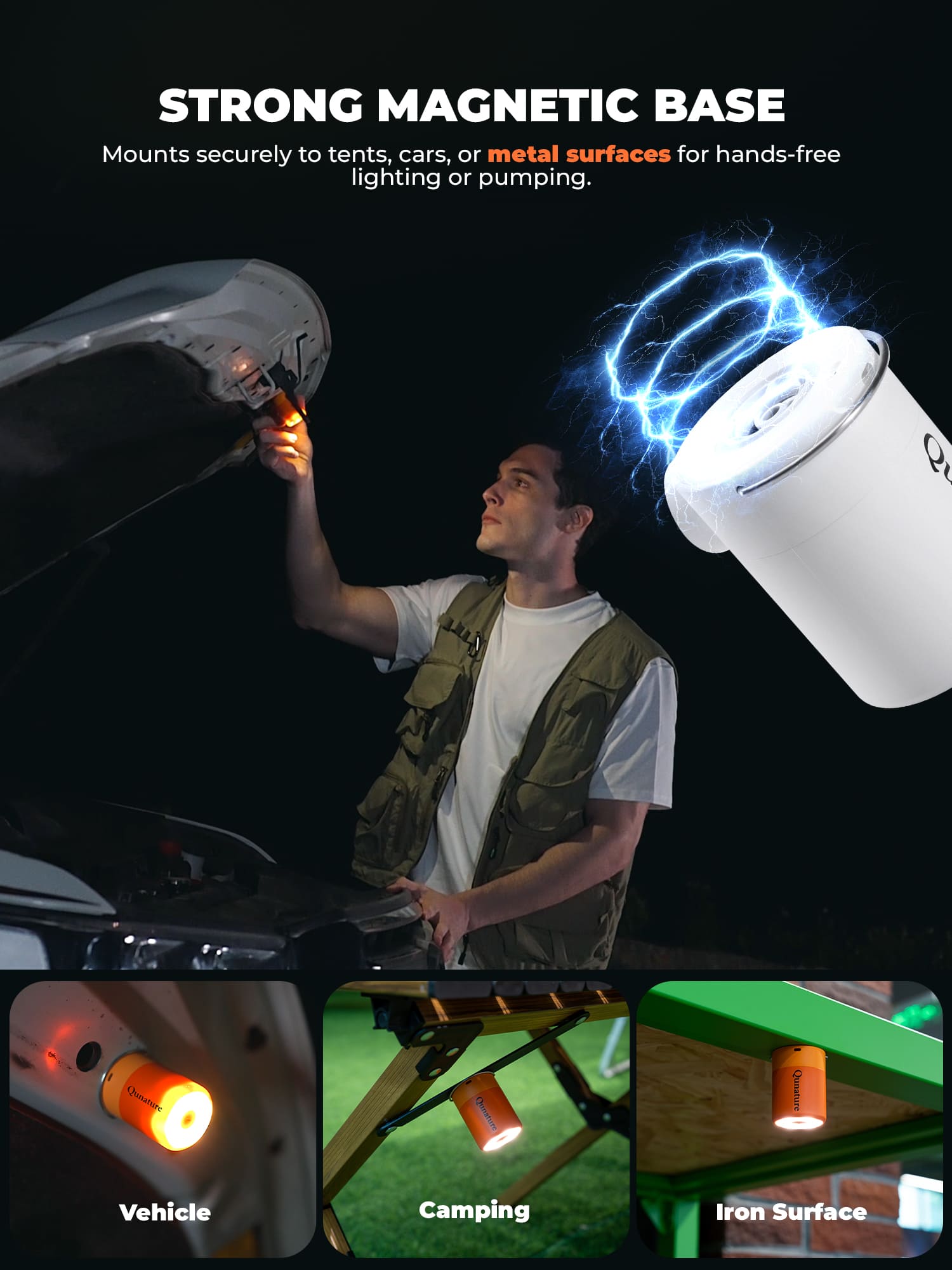 Qunature Mini Electric Air Pump for Camping & Outdoor Gear - OVERLANDERS Outfitter