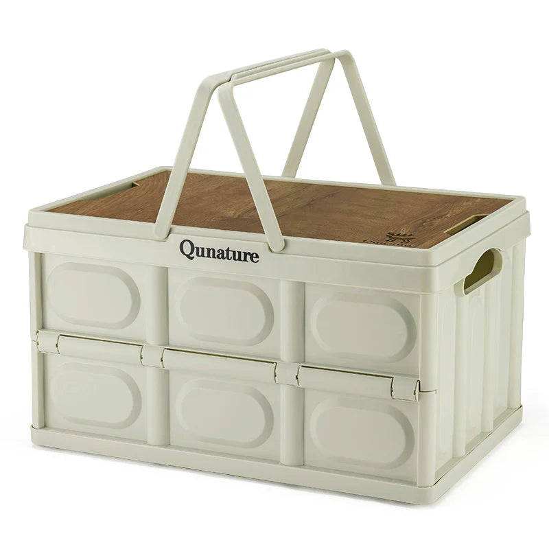 55L & 30L Folding Storage Box with Tabletop & Lid and Handle - We The Collective