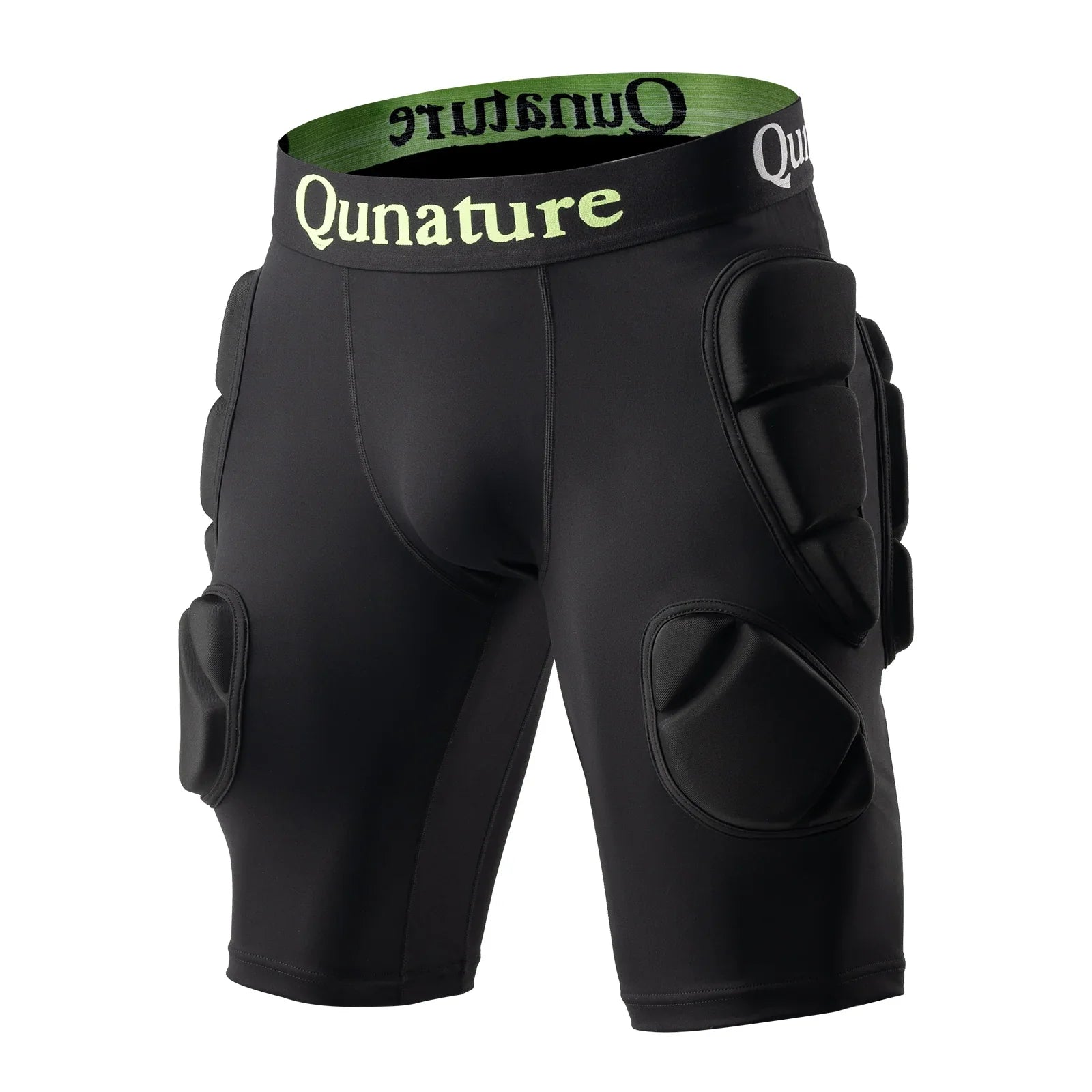 Qunature Global EVA padded ski hip protector for impact safety during winter sports, featuring cushioned padding and secure fit.