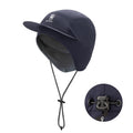 Qunature Global fleece baseball cap with ear flaps, winter warm hat for windproof running, cycling, and hiking outdoor activities.