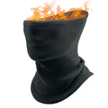 Qunature Global double-sided fleece face and neck warmer head cover showing soft, warm fabric with integrated face and neck protection.