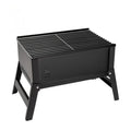Foldable Qunature Global BBQ grill stove with chrome-plated net and ventilation for outdoor grilling and portable cooking.