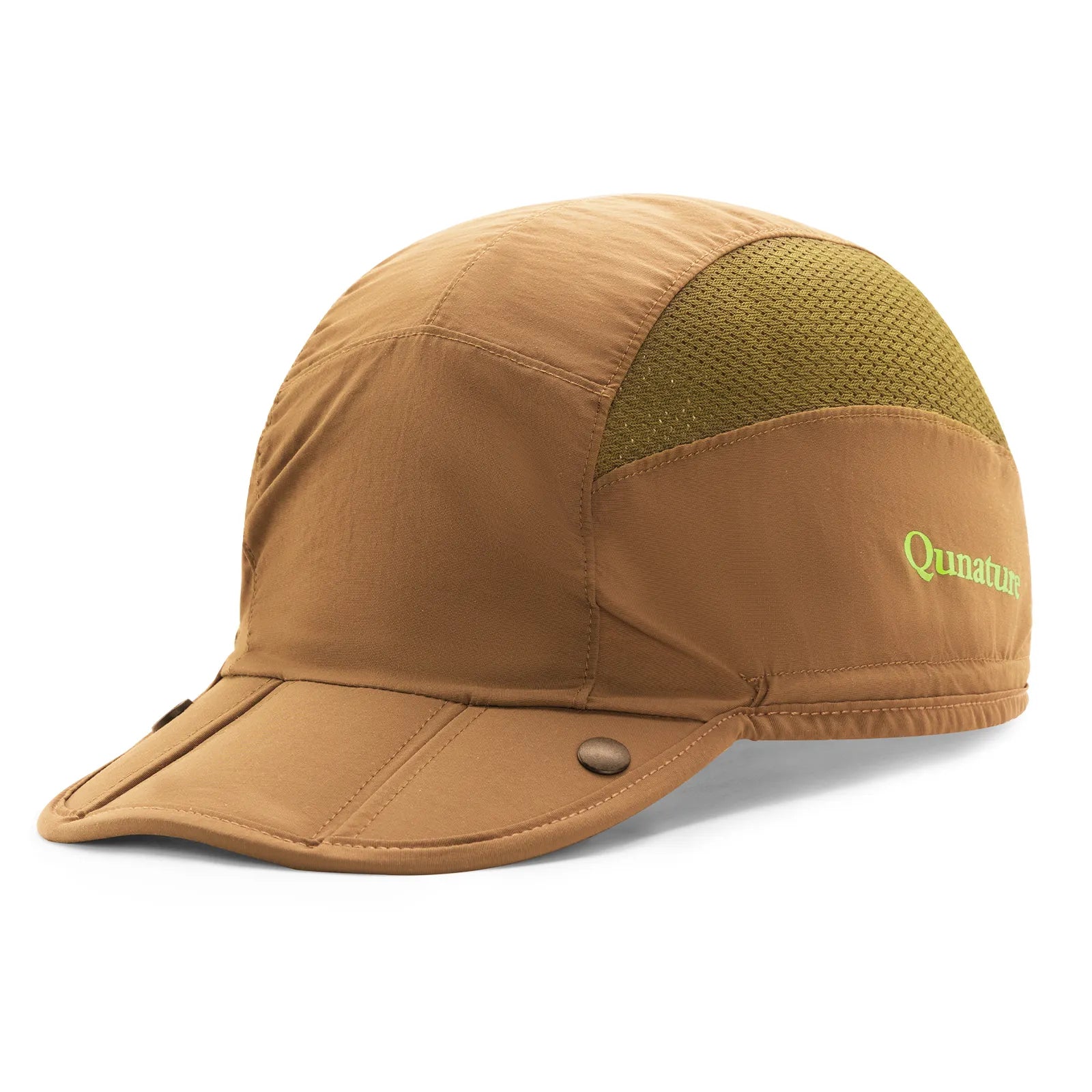 Foldable hiking and cycling hat by Qunature Global, featuring a breathable design and sun visor for outdoor activities.