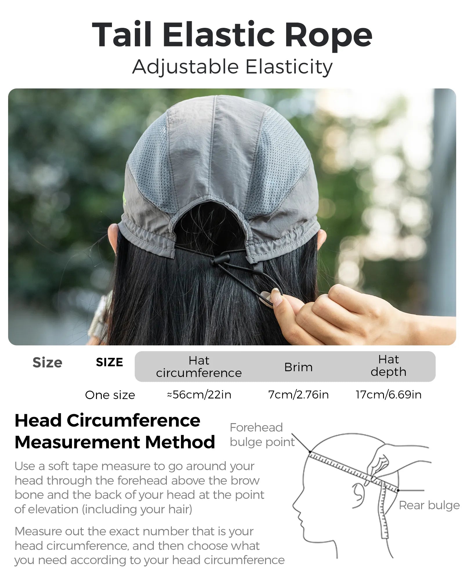 Foldable Qunature Global hiking and cycling hat with a breathable design and sun visor for outdoor activities.