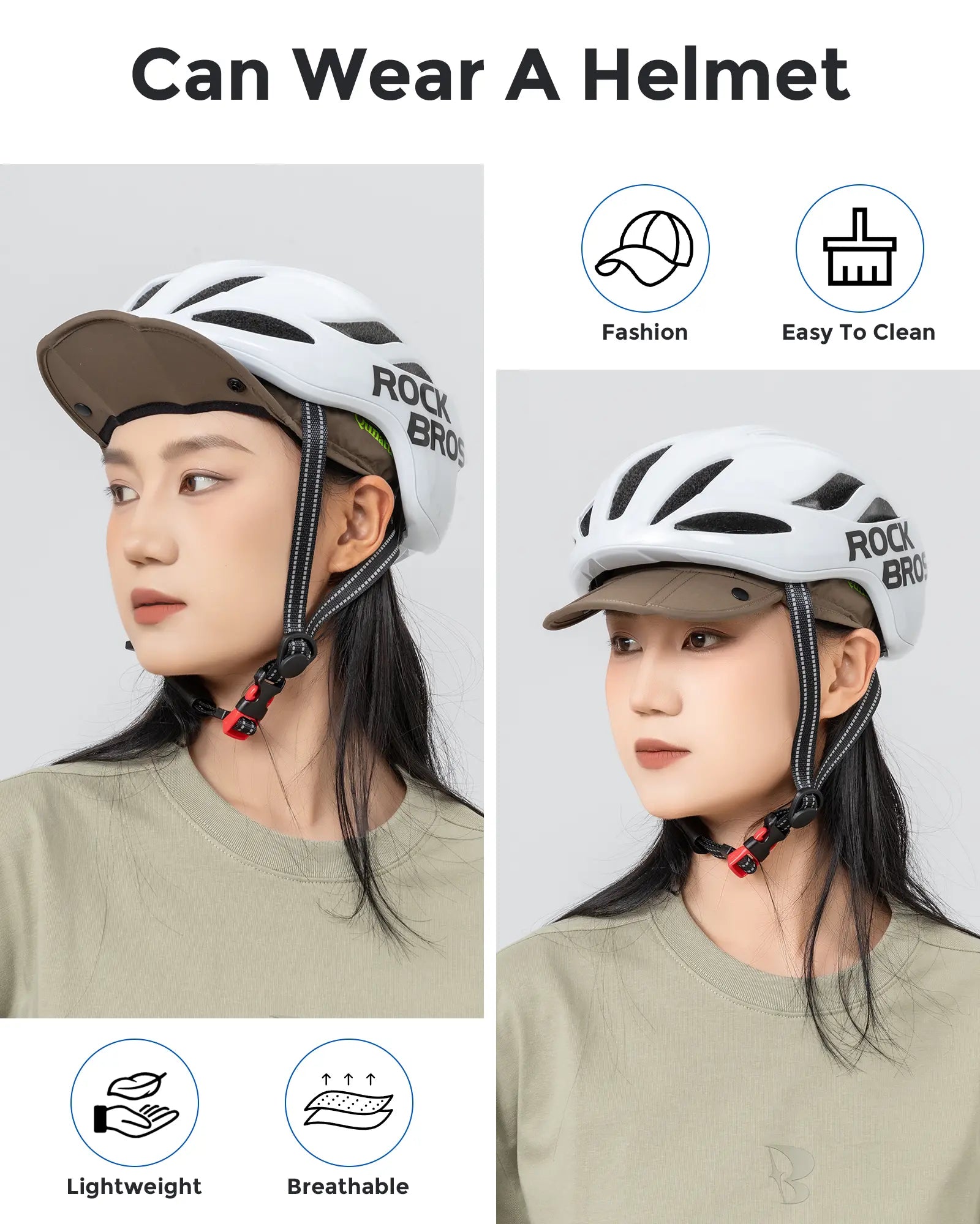 Foldable hiking and cycling hat by Qunature Global with breathable fabric and sun visor, ideal for outdoor activities.