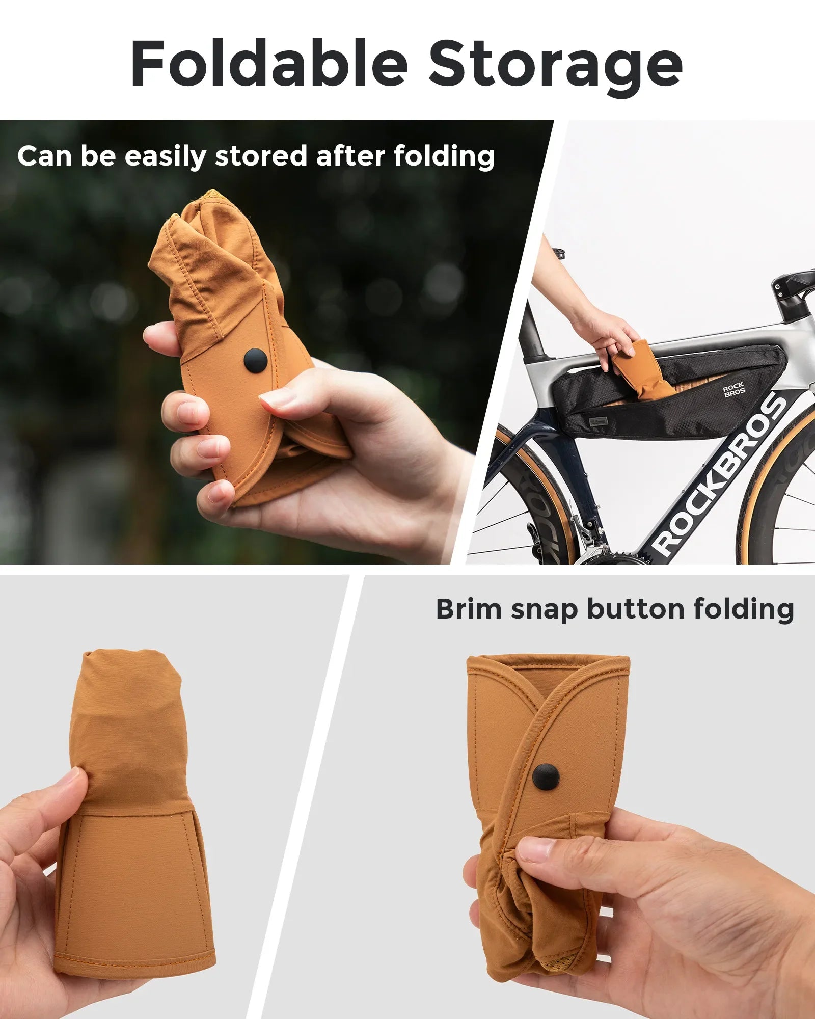 Foldable Qunature Global hiking and cycling hat with breathable design and sun visor, ideal for outdoor activities.