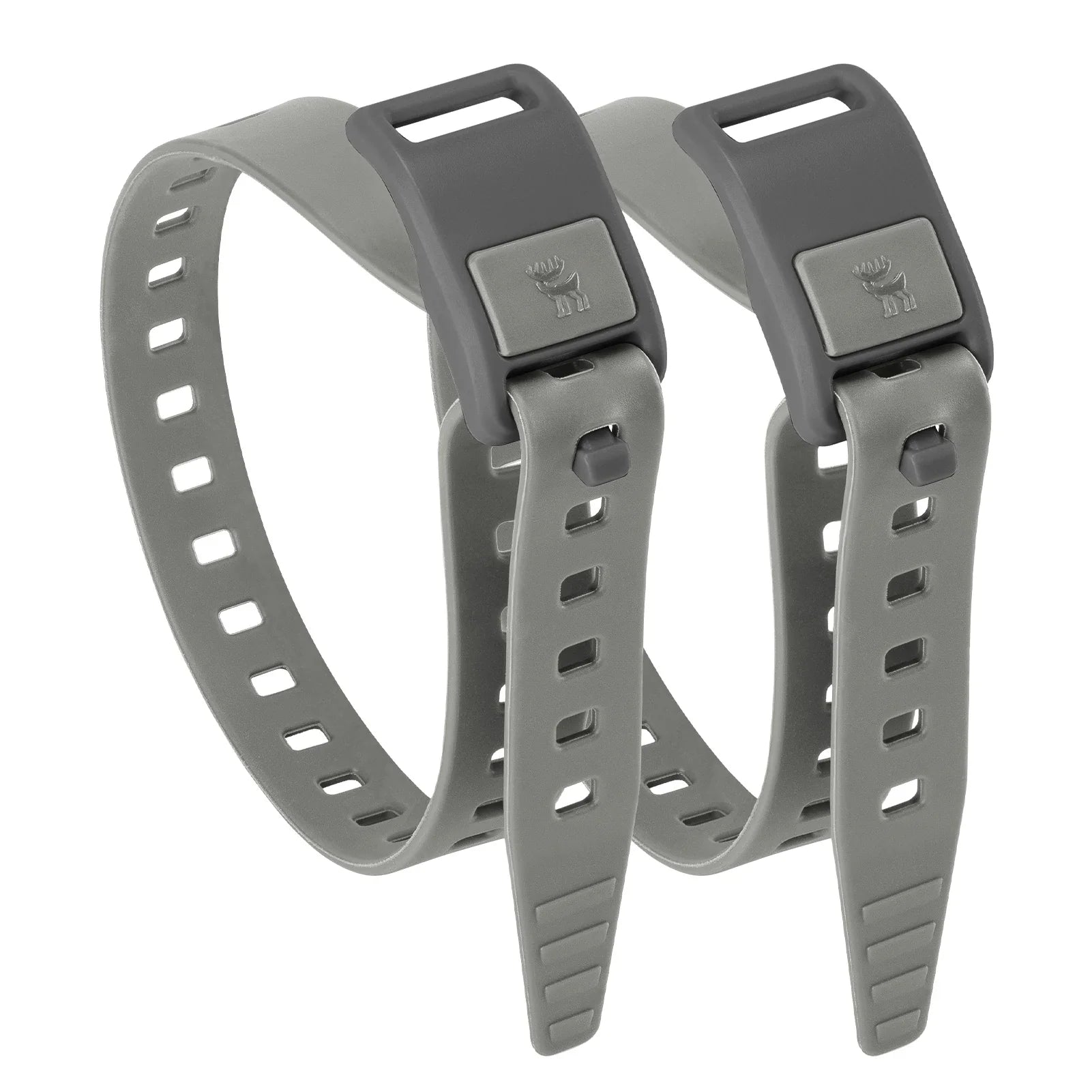Qunature Global 2-pack heavy-duty gear straps with TPU polyether for bikepacking, shown securing gear on a bicycle frame.
