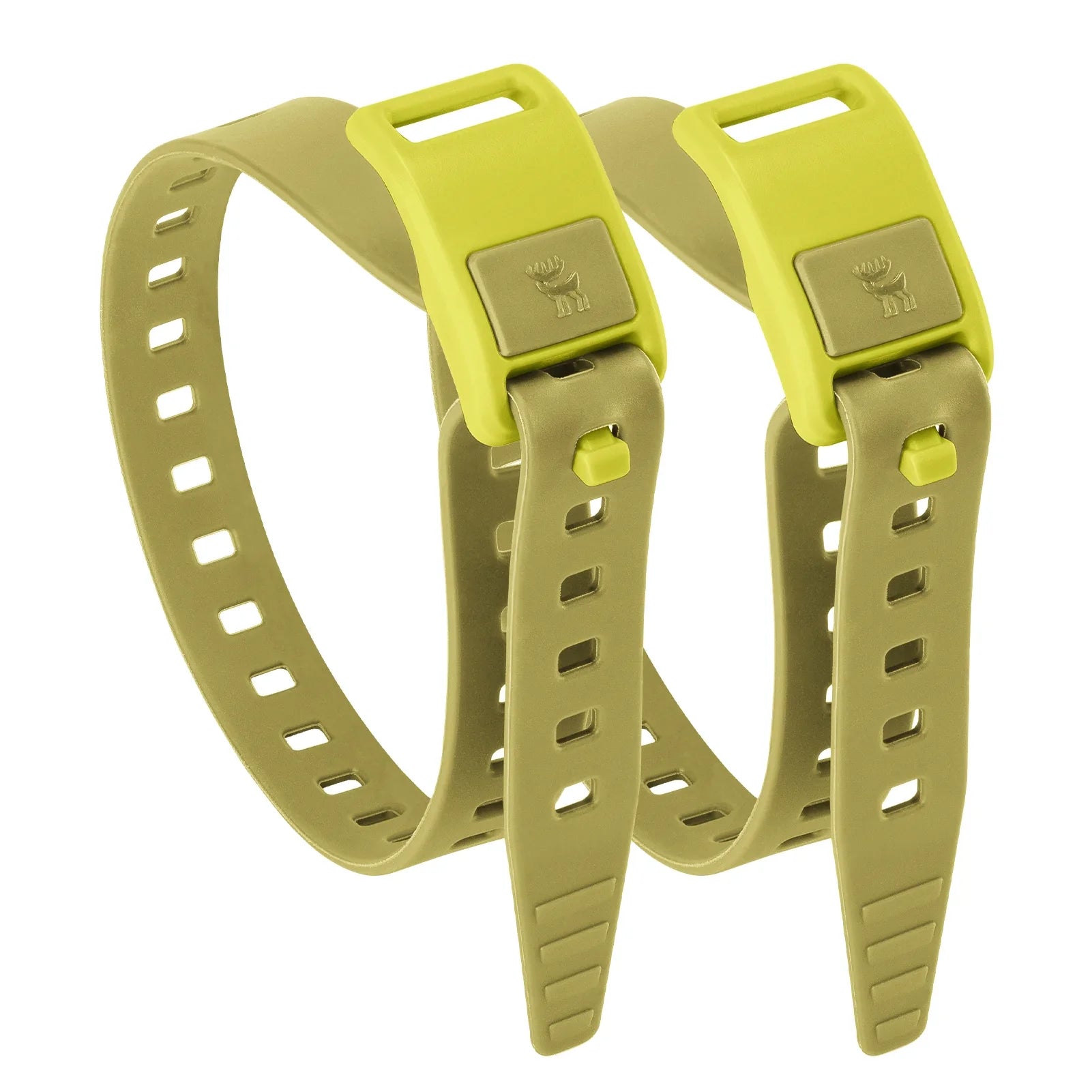 Two heavy-duty bikepacking gear straps with TPU polyether from Qunature Global, showing durable straps for secure bicycle cargo.