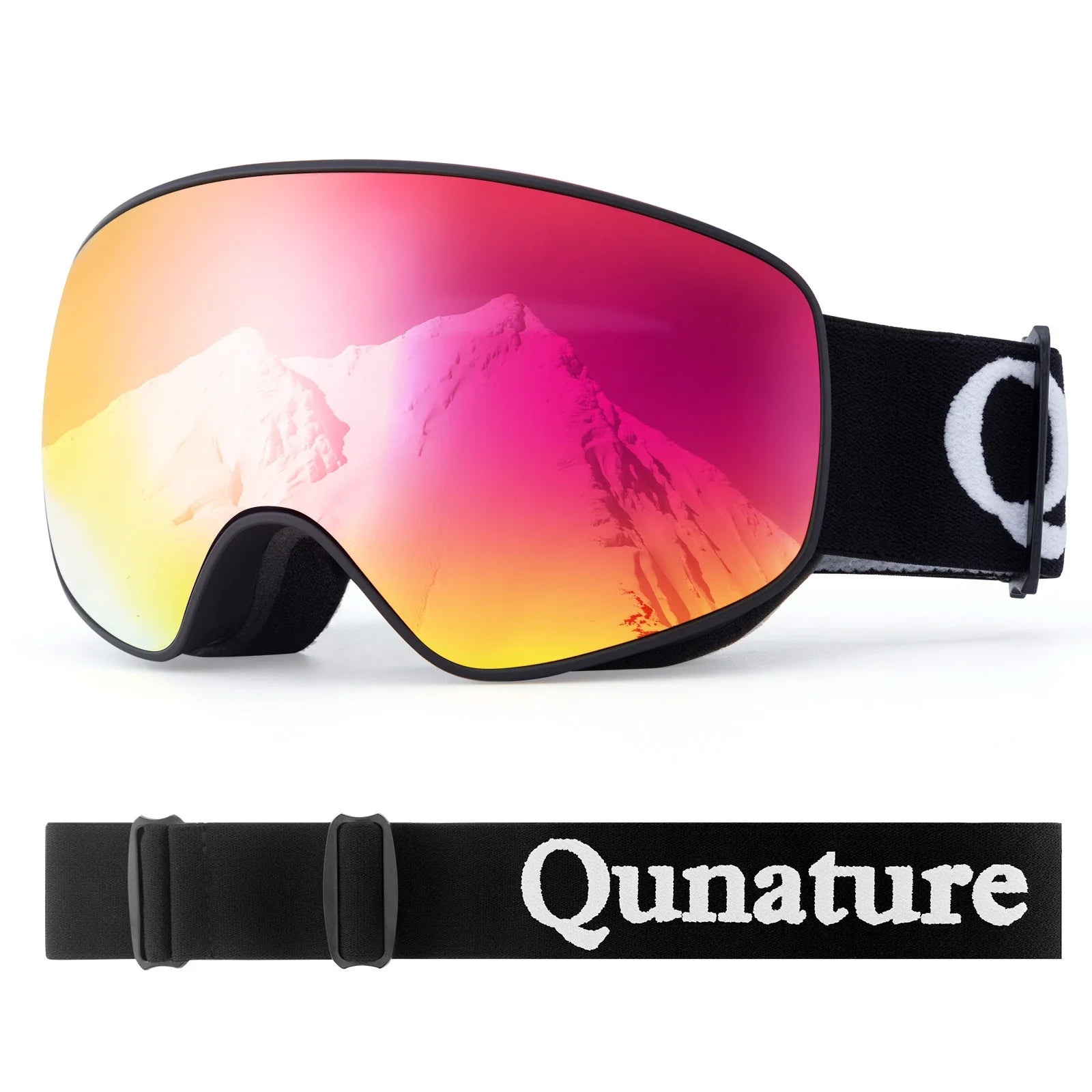 Kids anti-fog ski goggles by Qunature Global featuring UV400 protection, designed for pre-teens and teenagers.