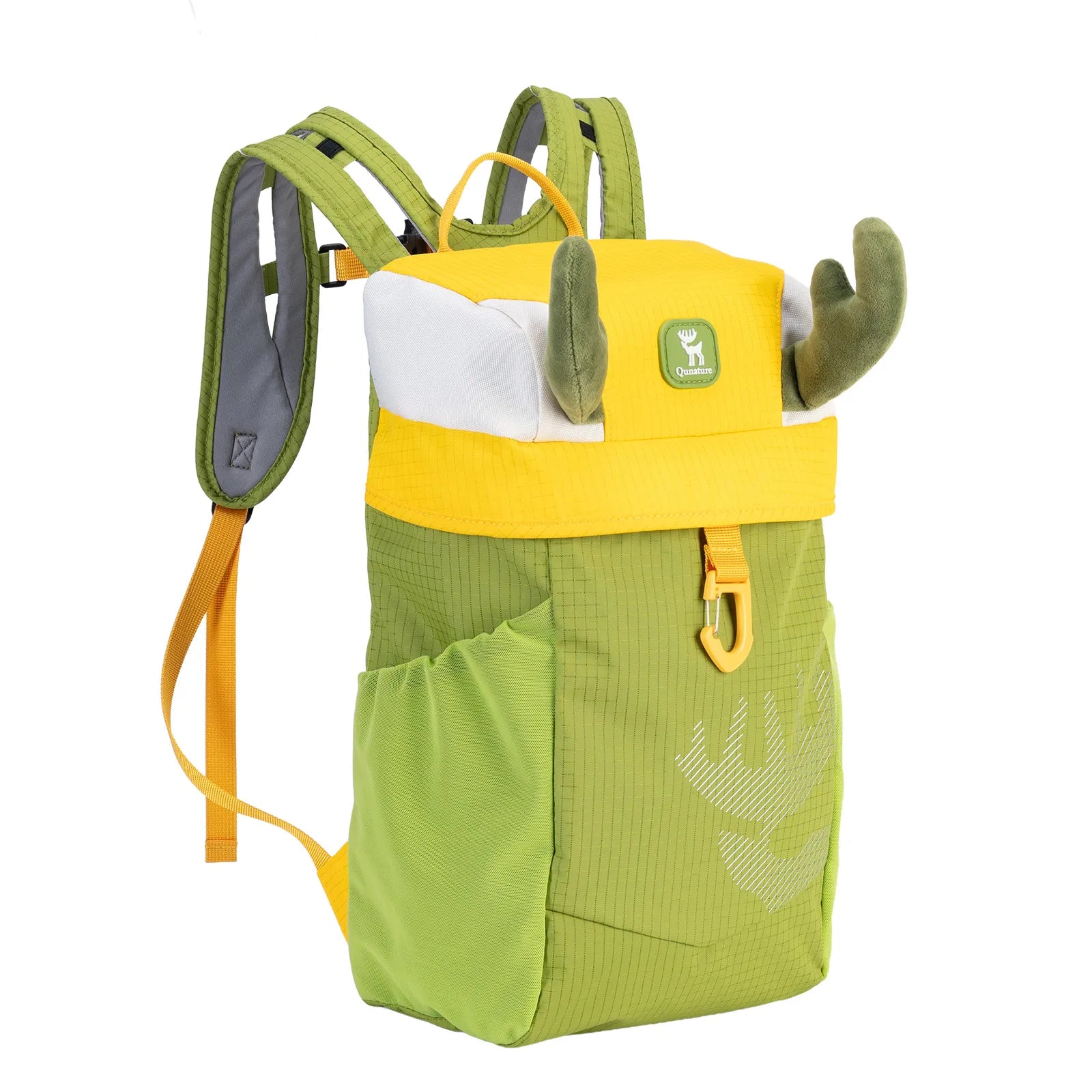 Kids water-repellent hiking backpack 8L by Qunature Global, featuring adjustable straps and a colorful design.