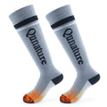 Kids wool blend ski socks by Qunature Global, knee-high winter socks designed for warmth and cold weather outdoor activities.