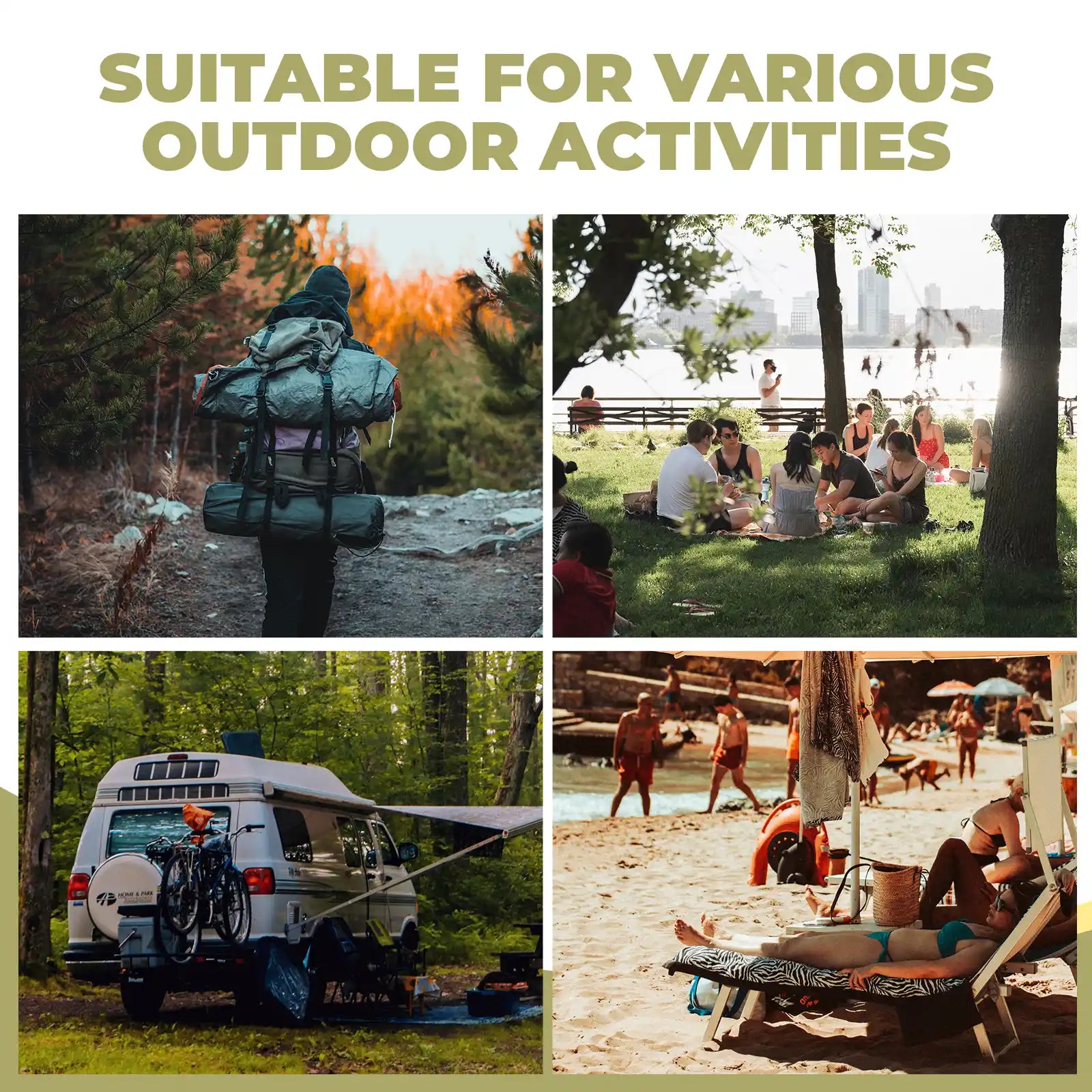 Lightweight Qunature Global folding aluminum camping chair, showcasing its portable design and sturdy construction outdoors.