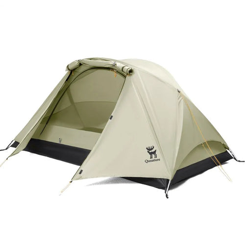 Lightweight rainproof tent for 2 people by Qunature Global, featuring aluminum rods and easy setup for outdoor camping.